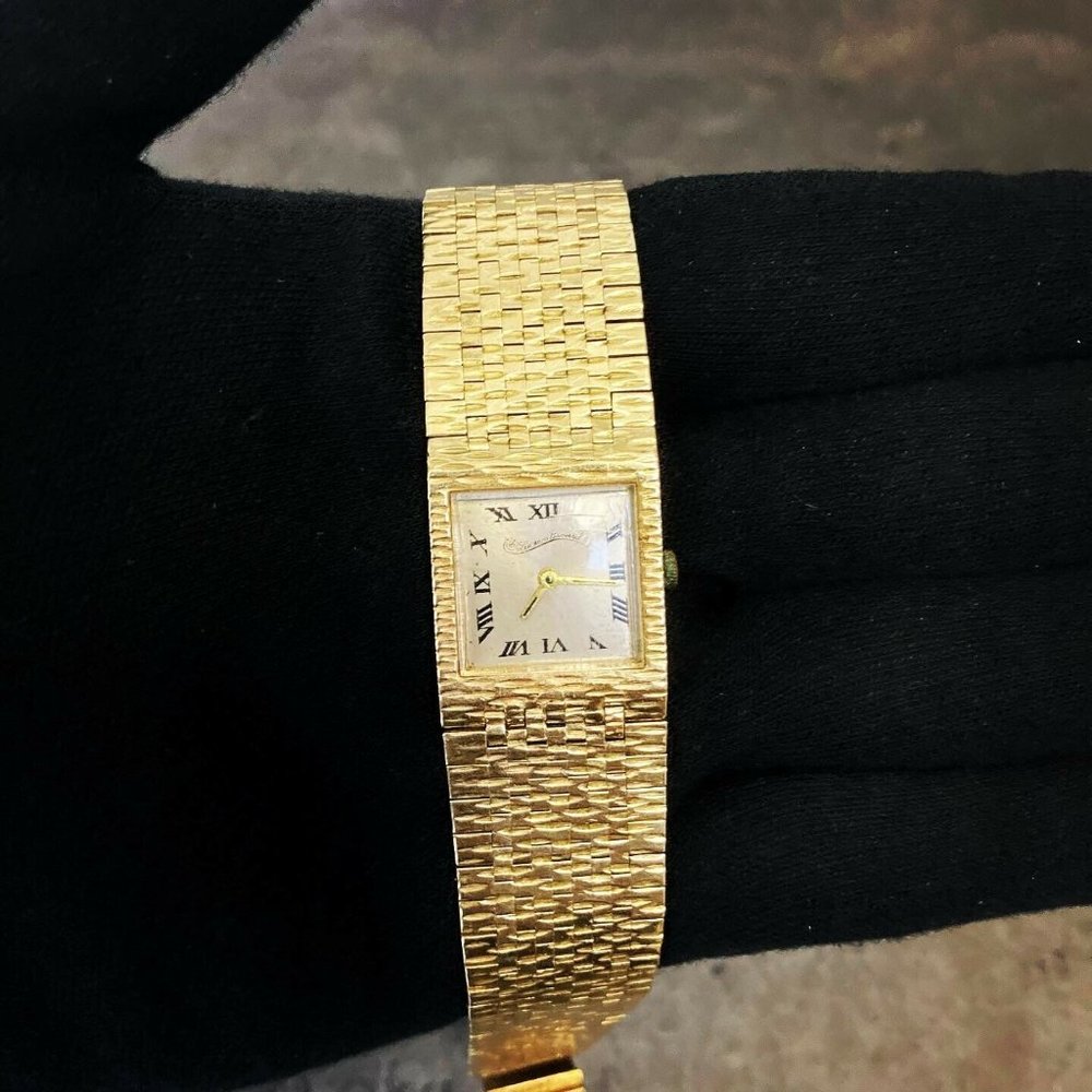 Ultra Rare Vintage Lucien Piccard 14K Gold Watch